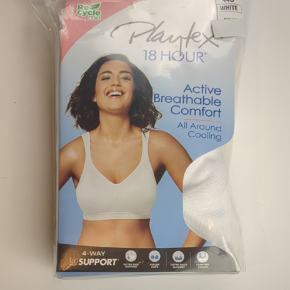 Playtex 18 Hour White Bra